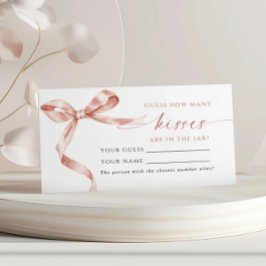 Mocha Bowいくつのキスシャワーゲームカード プレイスカード