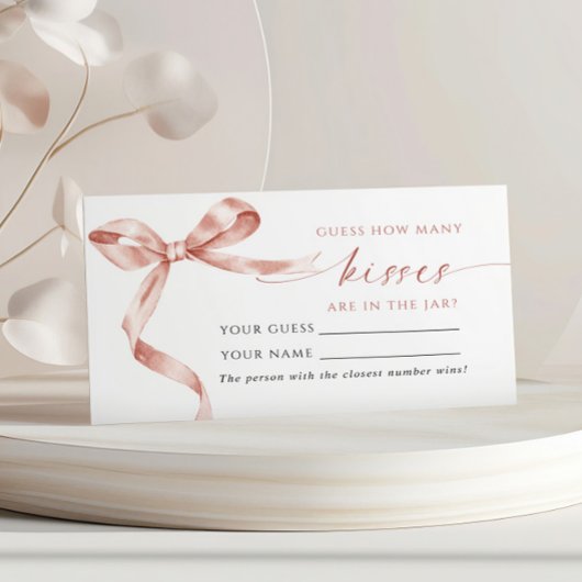 Mocha Bowいくつのキスシャワーゲームカード プレイスカード