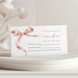 Mocha Bowキャンディースシャワーゲームカードの数 プレイスカード