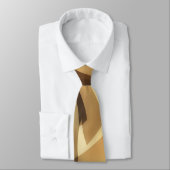 Mocha Brown and Tan Artsy Tie ネクタイ (タイ)