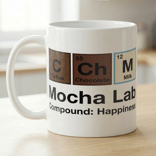 Mocha Formula Cafe Humor Recipe コーヒーマグカップ