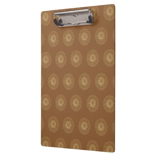 Mocha | Golden Zinnia Flower Medallions クリップボード (左)
