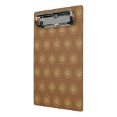 Mocha | Golden Zinnia Flower Medallions ミニクリップボード (アングル2)