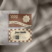 Mocha Groovy Editable Business Card for Studio 名刺