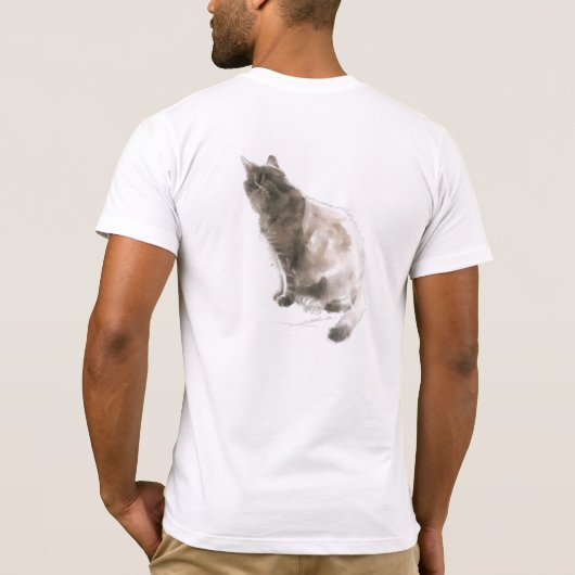 "Mocha in a Sunny Spot" Tシャツ – 両面 (裏面)