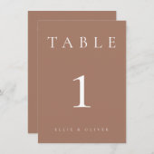 Mocha Mousse結婚の/イベントテーブル番号 (正面/裏面)