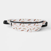 Mocha Mousse Feathers Fanny Pack ファニーパック (正面)