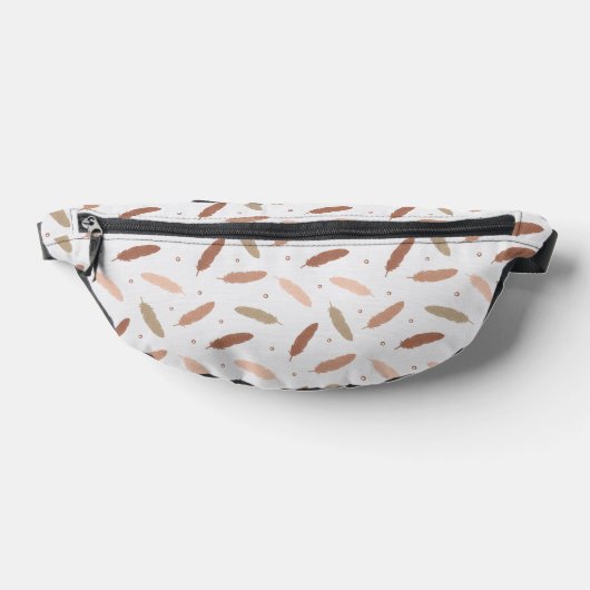 Mocha Mousse Feathers Fanny Pack ファニーパック (レイダウン)