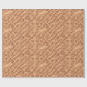 Mocha Squares Abstract Perfection Sparkle Wrap ラッピングペーパー (フラット)