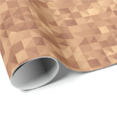 Mocha Squares Abstract Perfection Sparkle Wrap ラッピングペーパー (ロールコーナー)