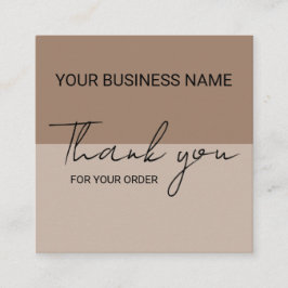 Mocha Thank You  スクエア名刺