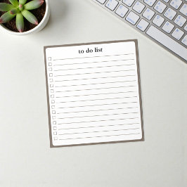 Mocha To Do List Minimalist Teacher Organizer  ノートパッド