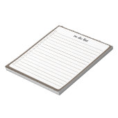 Mocha To Do List Minimalist Teacher Organizer  ノートパッド (回転)