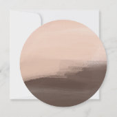 Mocha Watercolor Abstract サンキューカード (裏面)