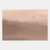 Mocha Watercolor Abstract ラッピングペーパーシート (正面)