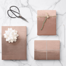 Mocha Watercolor Abstract ラッピングペーパーシート