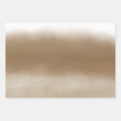 Mocha Watercolor Abstract ラッピングペーパーシート (正面)