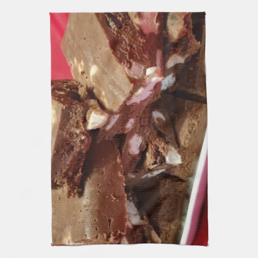 mocherrymarshmallowfuzzle キッチンタオル (縦)