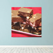 mocherrymarshmallowfuzzle キャンバスプリント (インサイチュ (ウッドフロア))