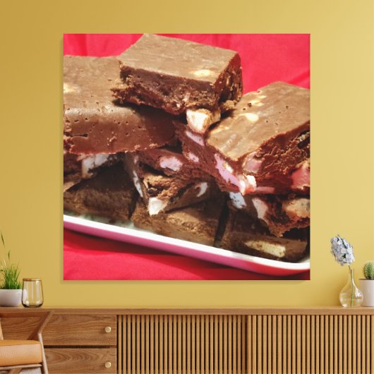 mocherrymarshmallowfuzzle キャンバスプリント (インサイチュ (リビング))