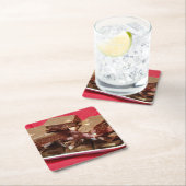 mocherrymarshmallowfuzzle スクエアペーパーコースター (インサイチュ)