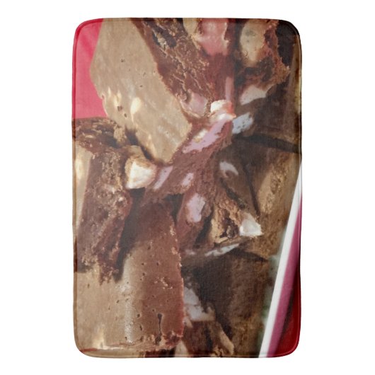 mocherrymarshmallowfuzzle バスマット (正面縦)