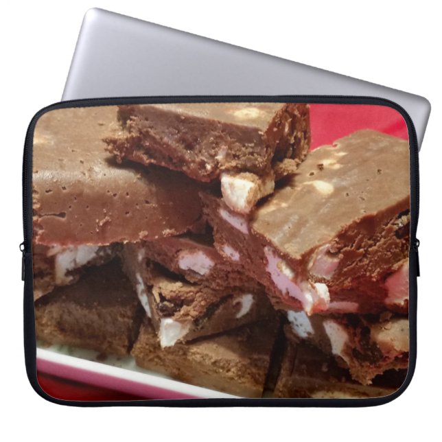 mocherrymarshmallowfuzzle ラップトップスリーブ (正面)