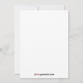 Mochiの1匹の哲学の招待状 招待状 (裏面)