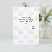 Mochi Birthday Thank You Card サンキューカード (スタンド正面)