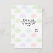 Mochi Birthday Thank You Card サンキューカード (正面/裏面)