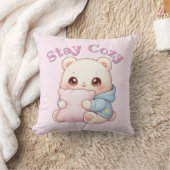 Mochi Cuddle Bear Cute Kawaii Style Pillow Hug  クッション (ブランケット)
