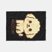 Mochi Dog Toy Odle フリースブランケット (正面(横))