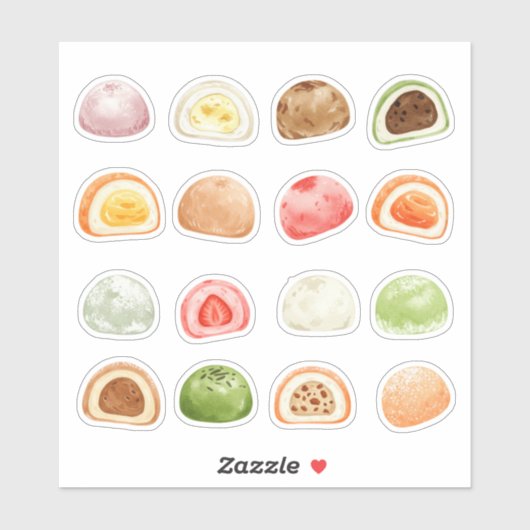 Mochi-sweet and full of love! シール (シート)