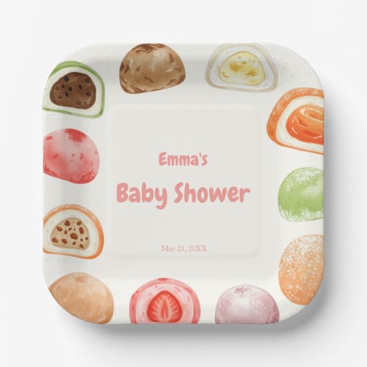 Mochi-sweet and full of love! ペーパープレート (正面)