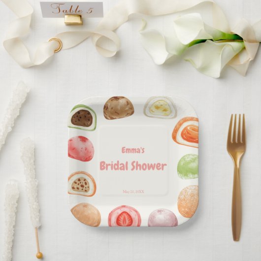 Mochi-sweet and full of love! ペーパープレート (ウェディング)