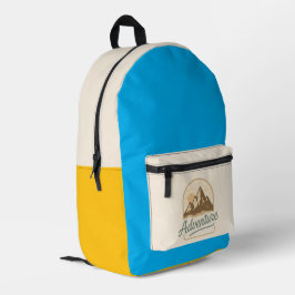 Mochila Adventure Azul プリントバックパック