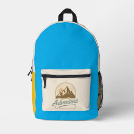 Mochila Adventure Azul  プリントバックパック