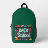 Mochila Back to School プリントバックパック (正面)