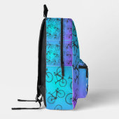 Mochila con estampado de bicicletas プリントバックパック (左)
