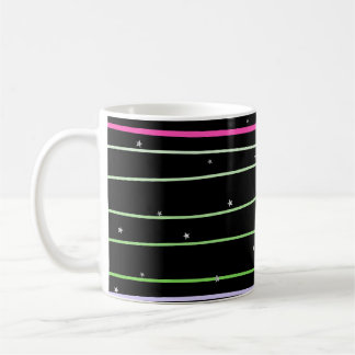 Mochila con estrellas con líneas onduladas コーヒーマグカップ