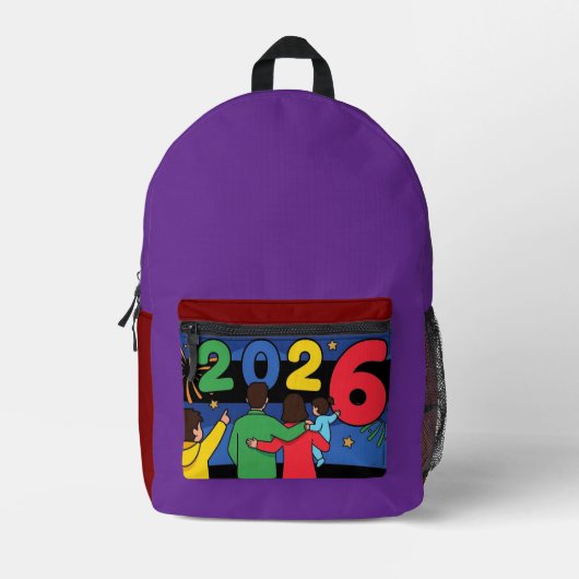 Mochila Familia 2026 プリントバックパック (正面)