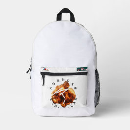 Mochila Flámea y Explosiva プリントバックパック