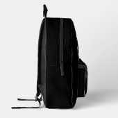 Mochila, negra, sencilla  プリントバックパック (左)