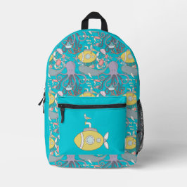 Mochila UNDER THE SEA プリントバックパック