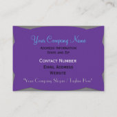 Mochinoのクールでユニークでエレガントなプロフェッショナル 名刺 (裏面)