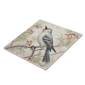 Mockingbirdタイル – グレー自然イラストレーション タイル (側面)