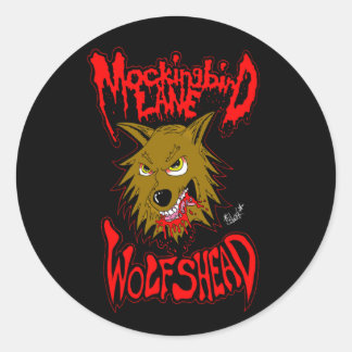 Mockingbirdレーン「Wolfshead」ステッカー ラウンドシール
