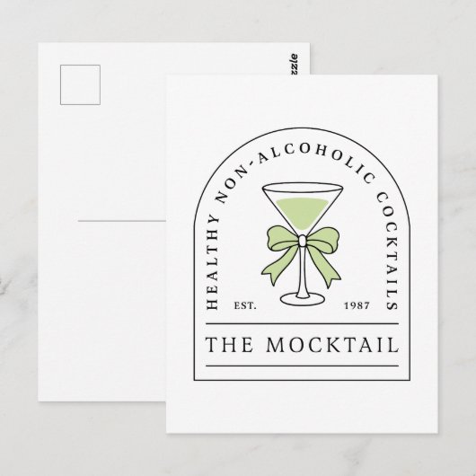 Mocktail non alcoholic cocktail alcohol free party ポストカード (正面/裏面)