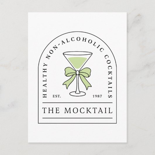Mocktail non alcoholic cocktail alcohol free party ポストカード (正面)