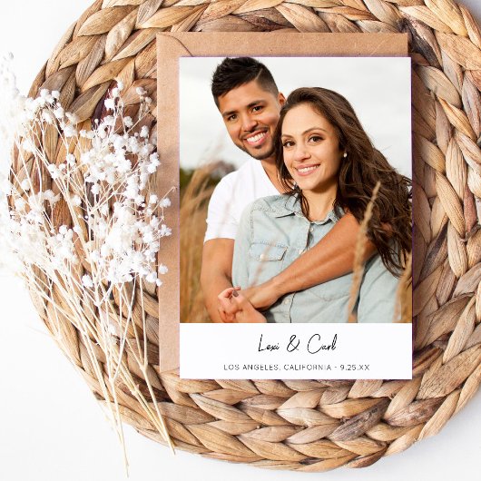 MODパラ フォト ヴァーティカル セーブ・ザ・デート 招待状